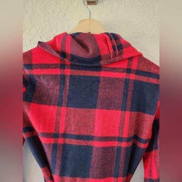Favlux Red Buffalo Belted Cardigan Size Med - Picture 7 of 7